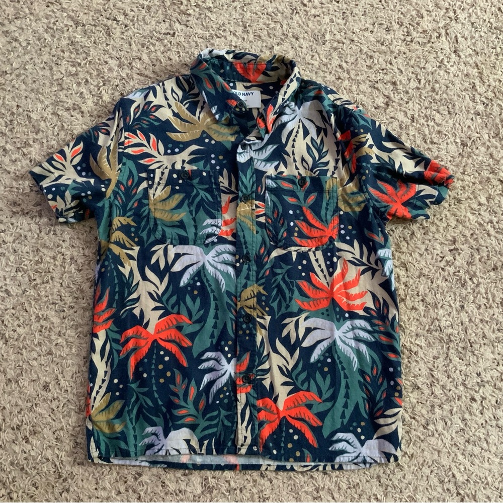 Boys Old Navy Hawaiian Print shirt